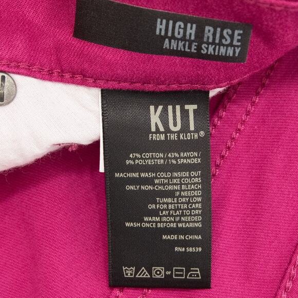 Kut From The Kloth High Rise Ankle Skinny Jeans Size 18 - Picture 6 of 12